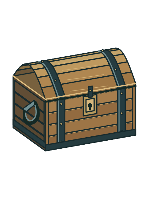 Wooden coffer